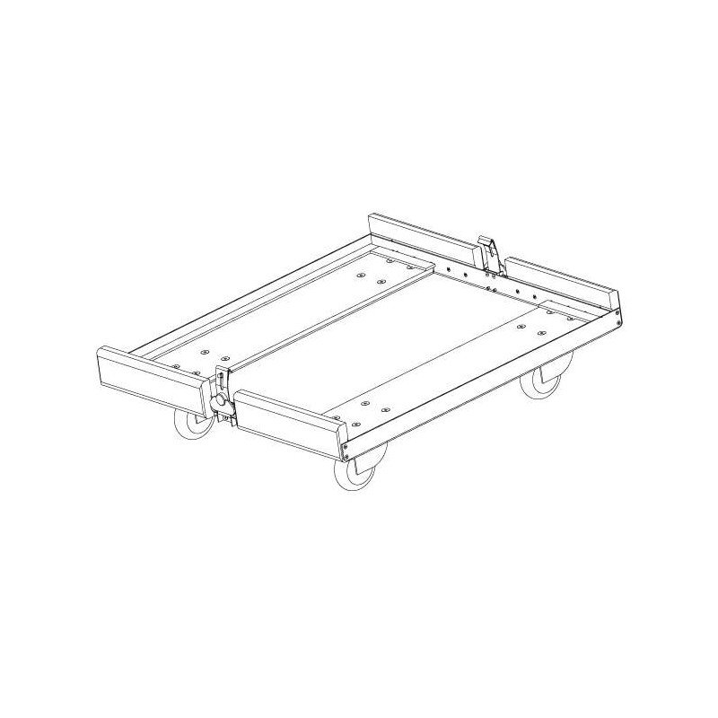 KV2 Audio Cart 0008 Aluminiowy wózek do kolumn basowych VHD1.21